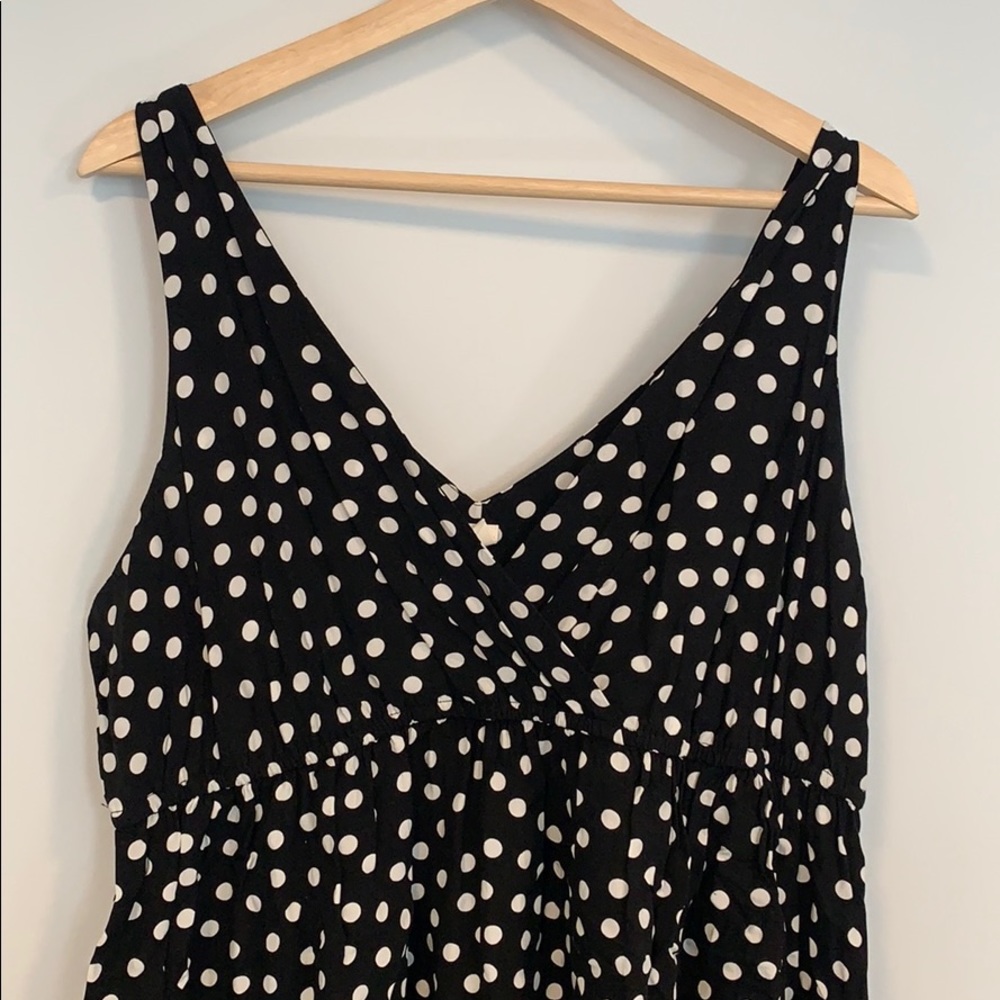 Old Navy rayon cross-front babydoll dress.